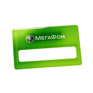 бейдж с полимерной заливкой мегафон