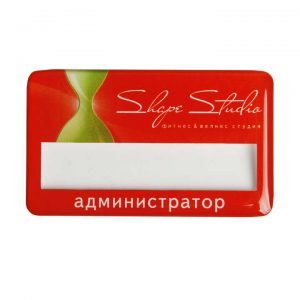 бейдж с полимерной заливкой Shape Studio