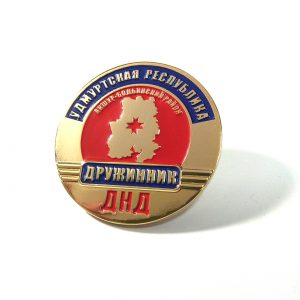 значок металлический штамповка эмали удмуртская республика