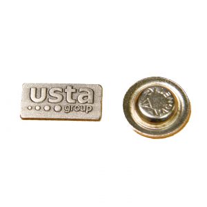 значок металлический штамповка Usta